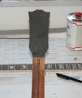 Das neue Headstock- Veneer.