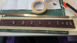 Die Inlays druckte ich zuerst mit dem 3D Drucker aus.
